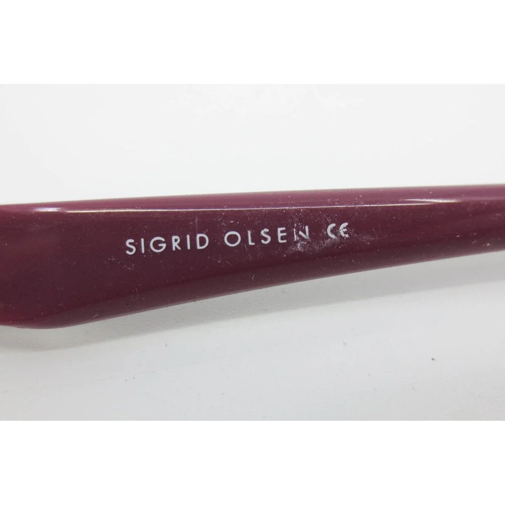 Sigrid Olsen SO124 Ruby Eyeglass Frames Red 53-16-135 Designer Glasses